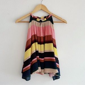 Apiece Apart Olivera A-Line Sleeveless 100% Silk Top